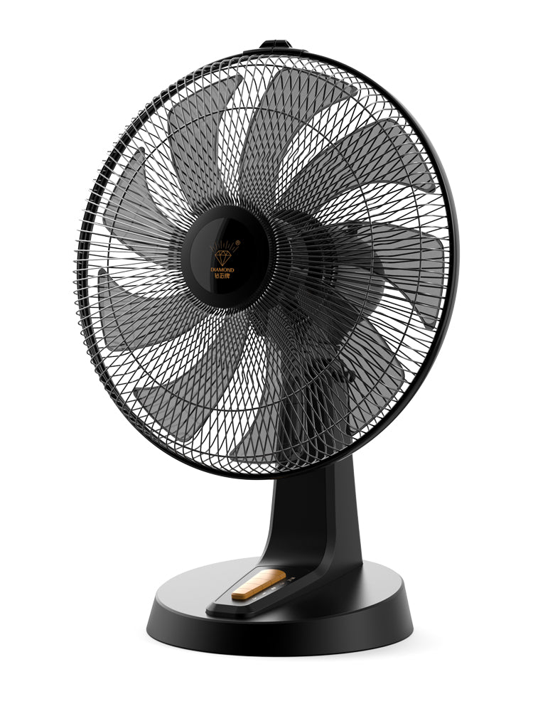 Diamond markalı elektrik ventilyatoru masa üstü məişət kiçik masa üstü tələbə yataqxanası titrəyən baş taymer mini stolüstü fan işıq səs fanatı