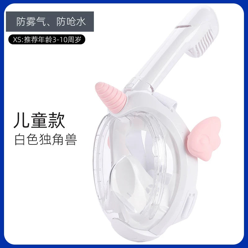 Böyüklər və uşaqlar üçün dalğıc maskası tam üz sualtı tam quru respirator güzgü nəfəs ala bilən snorkeling miyopi üzgüçülük avadanlığı