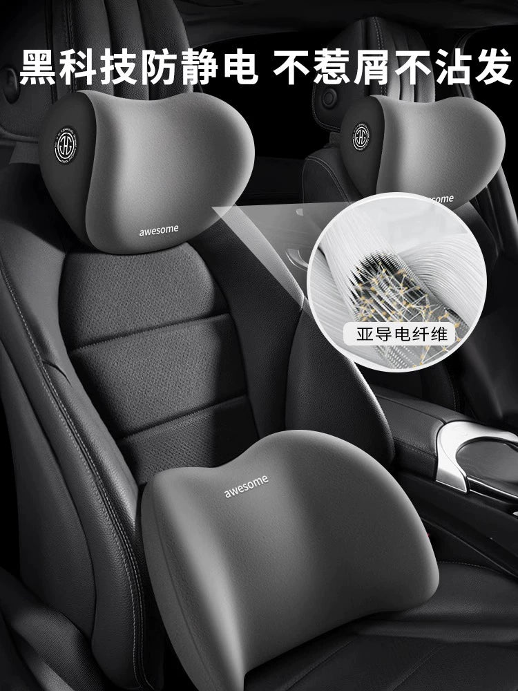 Mingyou Avtomobil Başlığı Boyun Yastığı Bir cüt Avtomobil Yastığı Bel Dəstəyi Yastığı Avtomobil Yastığı Əsas Sürücülük Avtomobil Bel Dəstəyi Yastığı Bel Dəstəyi Yastığı Yastığı