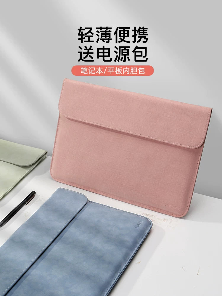 ASUS Apple M5 Huawei matebook14 Xiaomi macbook neo13 kompüter çantası pro/air13.3 qadın mac kişi qoruyucu örtük 15.6 düymlük ipad üçün uyğun noutbuk çantası