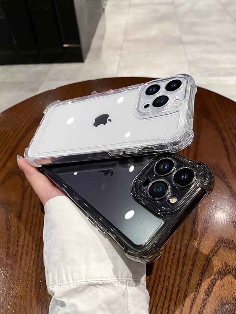 Apple 16 mobil telefon qutusu iPhone15 yeni 14promax silikon 13 şəffaf düşməyə qarşı 12 lens hər şey daxil yüksək səviyyəli 11pro qoruyucu örtük sadə şəxsiyyət plus kişilər və qadınlar yumşaq xarici toz keçirməyən