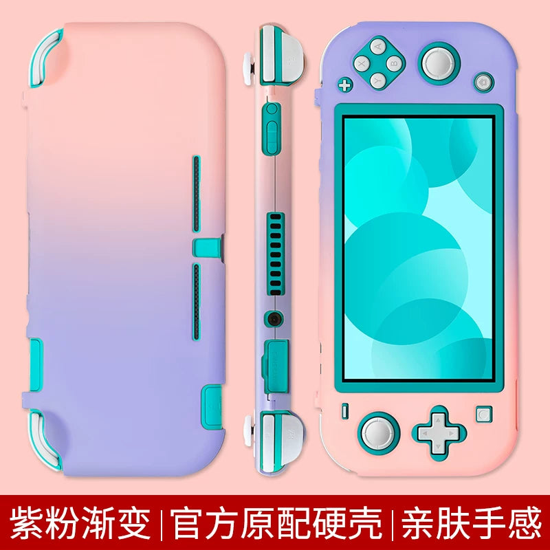 BJBite switch lite qoruyucu qabıq Nintendo nsl rəng qabığı üçün uyğun olan hər şeyi əhatə edən qabıq şəffaf sərt qabıq ns ultra nazik hamısı bir yerdə silikon yumşaq qabıq tutacaq örtüyü oyun konsolu filmi tam aksesuar dəsti