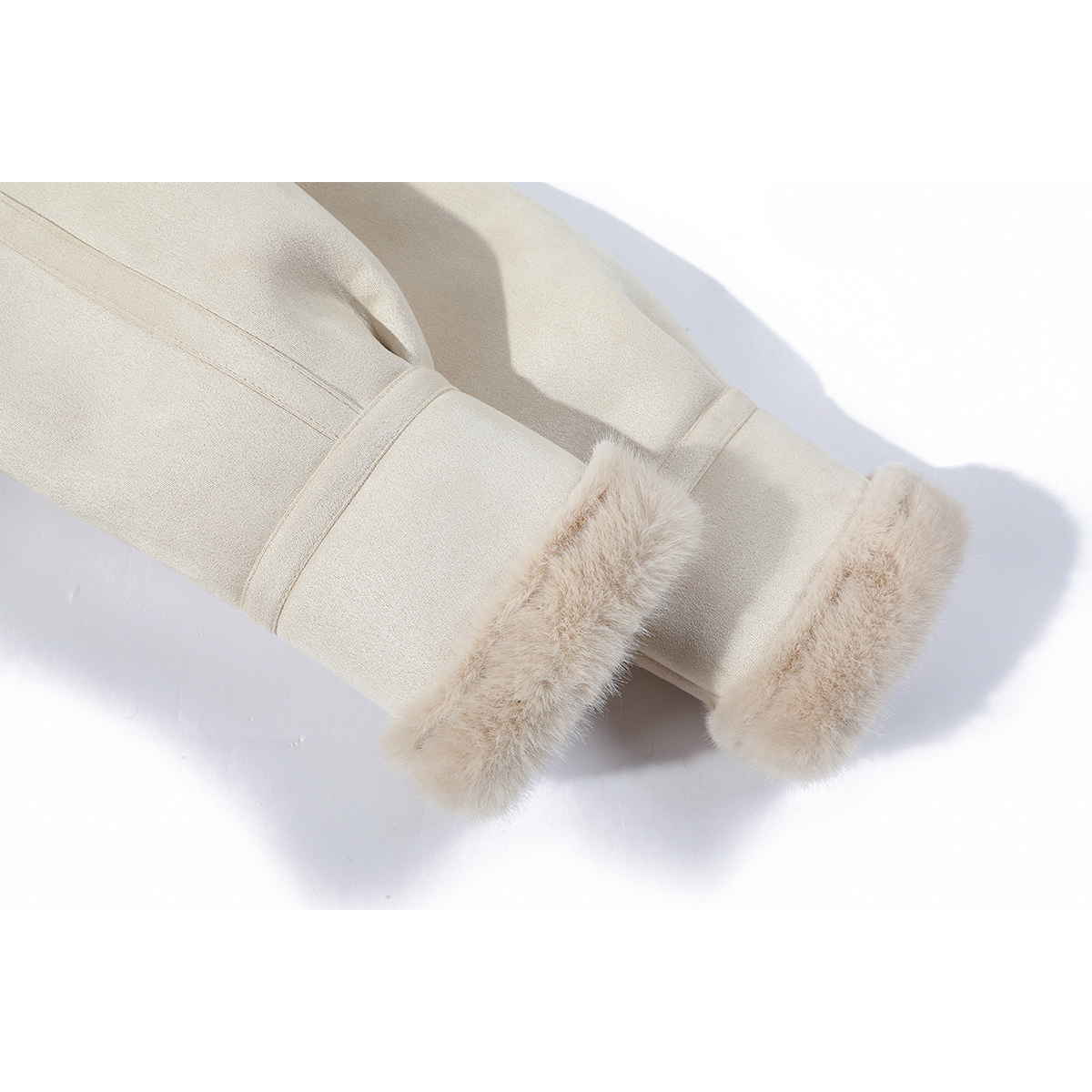 Cholisa Qoyun Dərisindən Qısa Yun Astarlı Qalın Palto, Payız və Qış, Zərif və Yüksək Seçimli Top