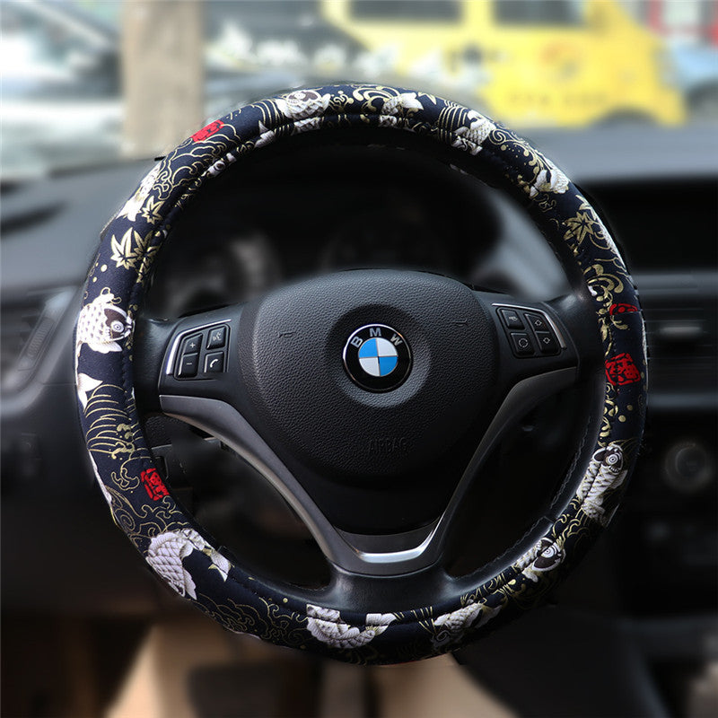 Çin dəbli üslubunda ilahə üslubunda avtomobil interyer bəzəkləri: sürət qutusu örtüyü, əl əyləci, sükan örtüyü, arxa görünüş güzgüsü örtüyü, günəşdən qoruyucu şüşə, CD tutacağı.