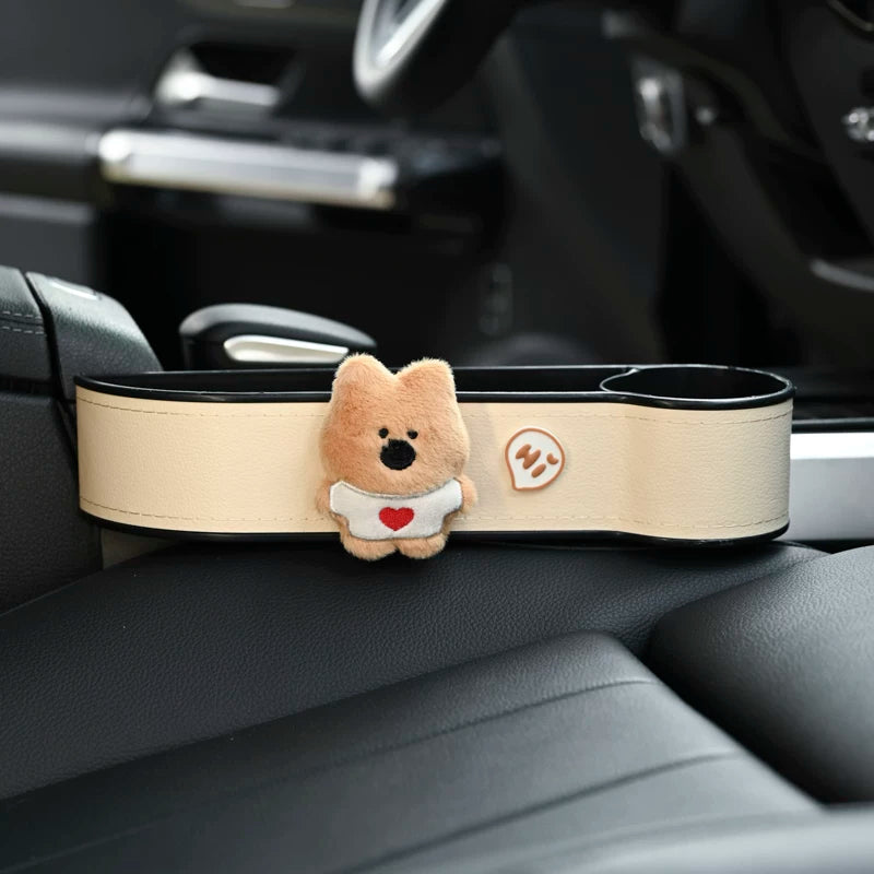 Car trunk storage box, seat trunk storage box, multi-function car phone holder, passenger side cup holder