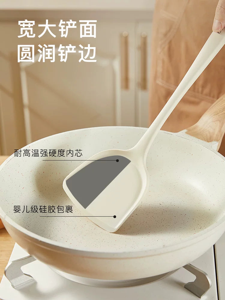 Yerkökü silikon spatula məişət qızartma qaşığı yapışmayan xüsusi yemək spatula yüksək temperatura davamlı qida dərəcəli qazan qoruyucu mətbəx qabları