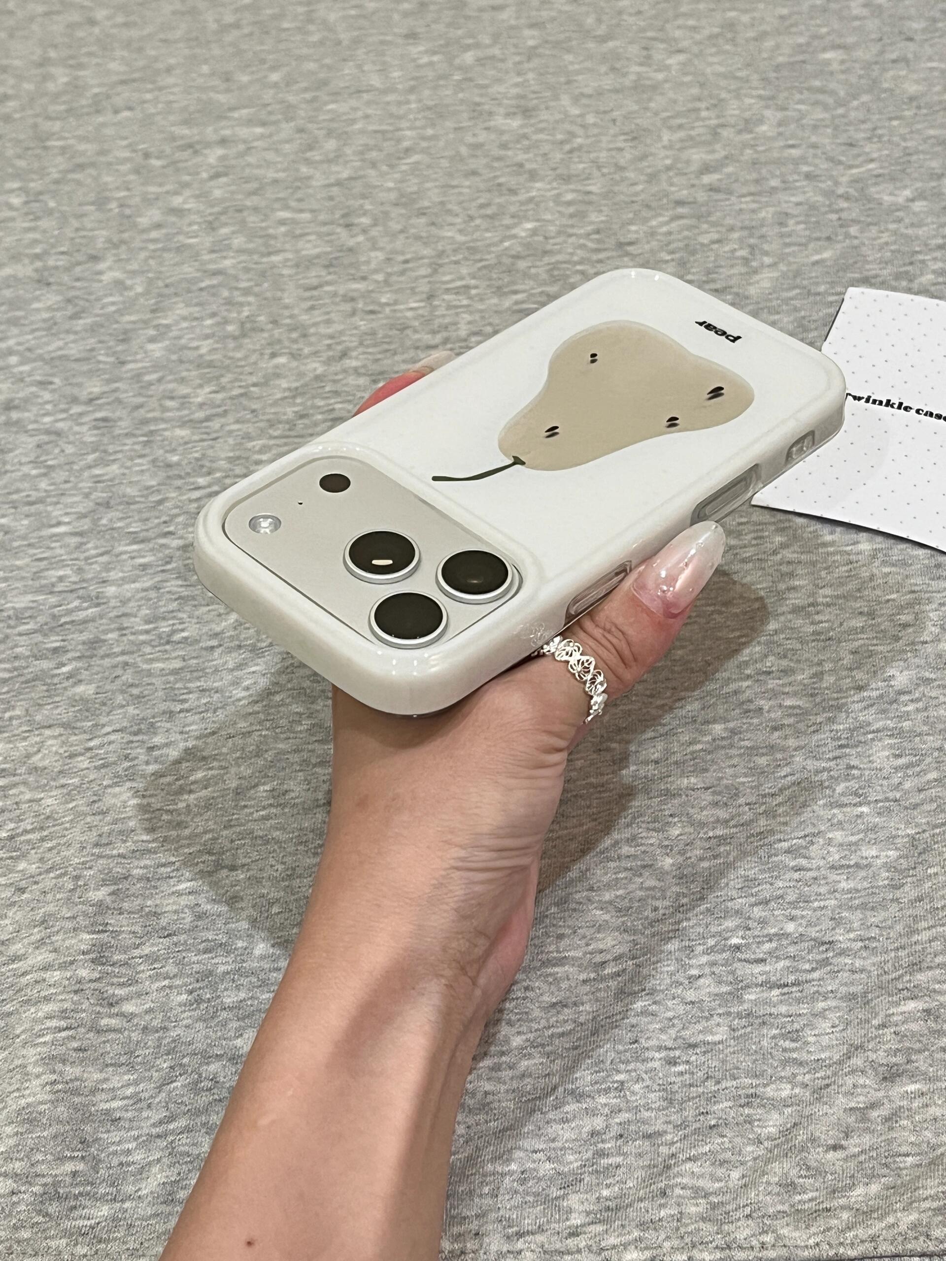 White Sydney Apple 17promax/iphone17pro üçün uyğundur yeni Koreya üslubu ins stil atmosferi 16/15 niş yaradıcı yüksək səviyyəli mənada 17 hər şey daxil, payız əleyhinə yeni məhsul cizgi filmi mobil telefon qutusu