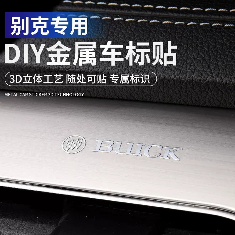 Metal Avtomobil Etiketləri 3D Üçölçülü Etiketlər Avtomobil Loqosu Mərkəzi İdarəetmə Pəncərəsi Avtomobil Daxili Dizayn Modifikasiyası Qəşəng Yaradıcı Dekorativ Etiketlər Neytral