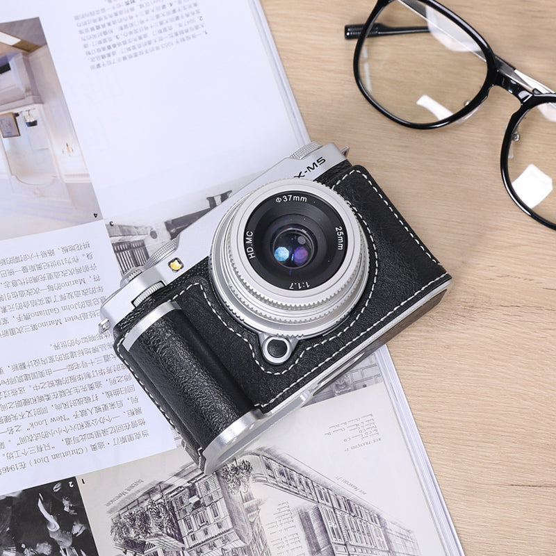 Fuji xm5 qoruyucu qutunun tutacağı aksesuarları kamera çantası dəri qutunun bazası