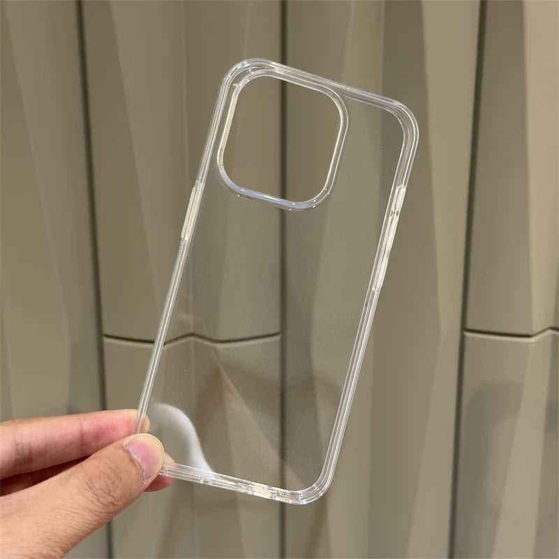 Sadə və şəffaf, Apple 16promax mobil telefon üçün uyğundur, ultra nazik iphone15pro yeni model 13 silikon qoruyucu örtük 14pro hər şey daxil anti-düşmə 12 yumşaq qabıq 17promax kişi və qadın yüksək səviyyəli