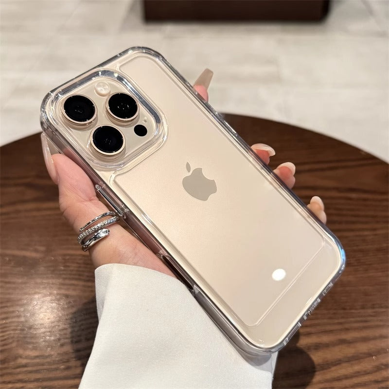 Apple 16promax mobil telefon qutusu üçün uyğundur yüksək şəffaf akril iphone17 yeni model 15pro şəffaf 14pro yüksək səviyyəli 13 hər şey daxil düşməyə qarşı 12 kişi və qadın 11 ultra nazik plus silikon qutu