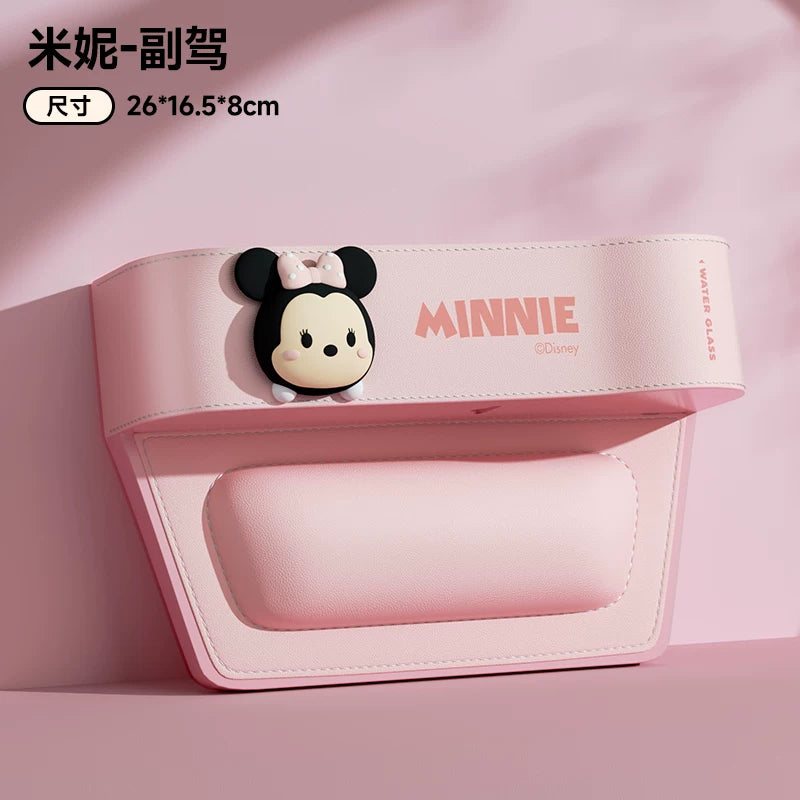 Spaces between seats, essential car accessories, Disney car storage box for passenger seat.