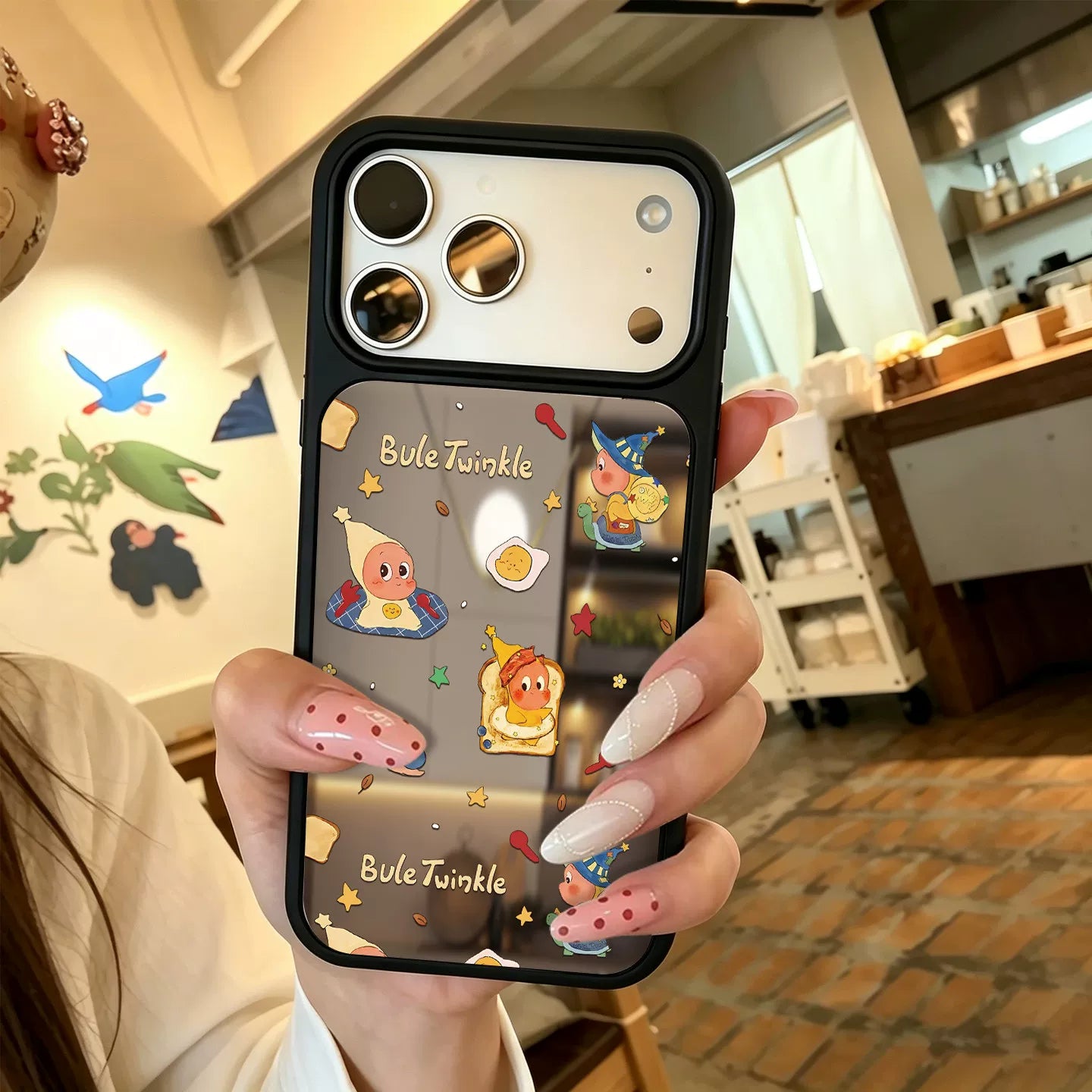 Apple 17 mobil telefon qutusu üçün uyğundur iphone17promax yeni qadın 16pro maqnit 15plus cizgi filmi güzgü ilə 14 niş yüksək səviyyəli sensasiya 13 obyektiv qaldırıcı 12 düşməyə qarşı 11 qoruyucu qabıq