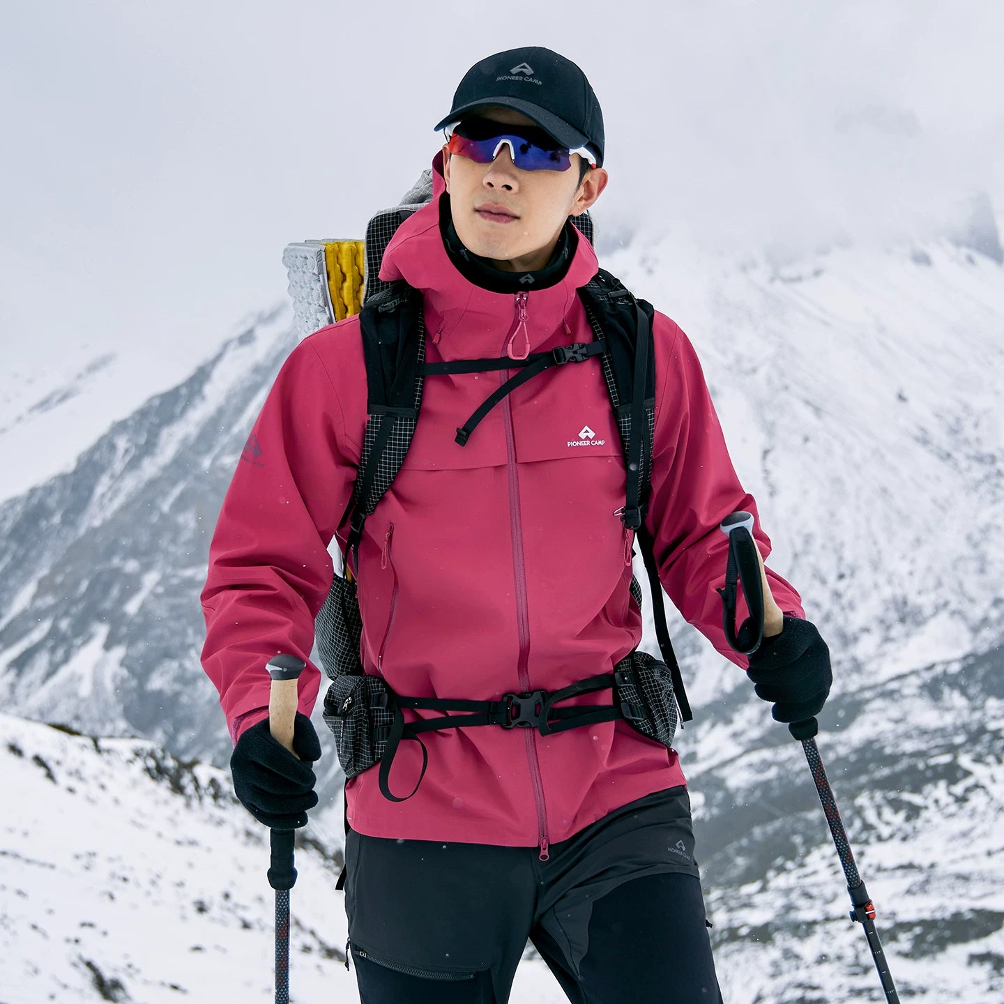 Lin Gengxinin eyni stili [Suzaku PRO Gödəkçə] Pathfinder açıq sərt qabıqlı alpinizm geyim qrupu kişi və qadın gödəkçələrini satın alır