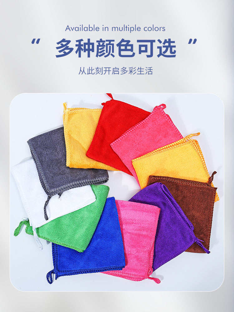 Qarmaqlı əl ilə silinən kvadrat dəsmal, təmizlik və təsərrüfat üçün xüsusi bez, su uducu və qalınlaşdırılmış qab salfet, tüysüz, təmizlik salfeti