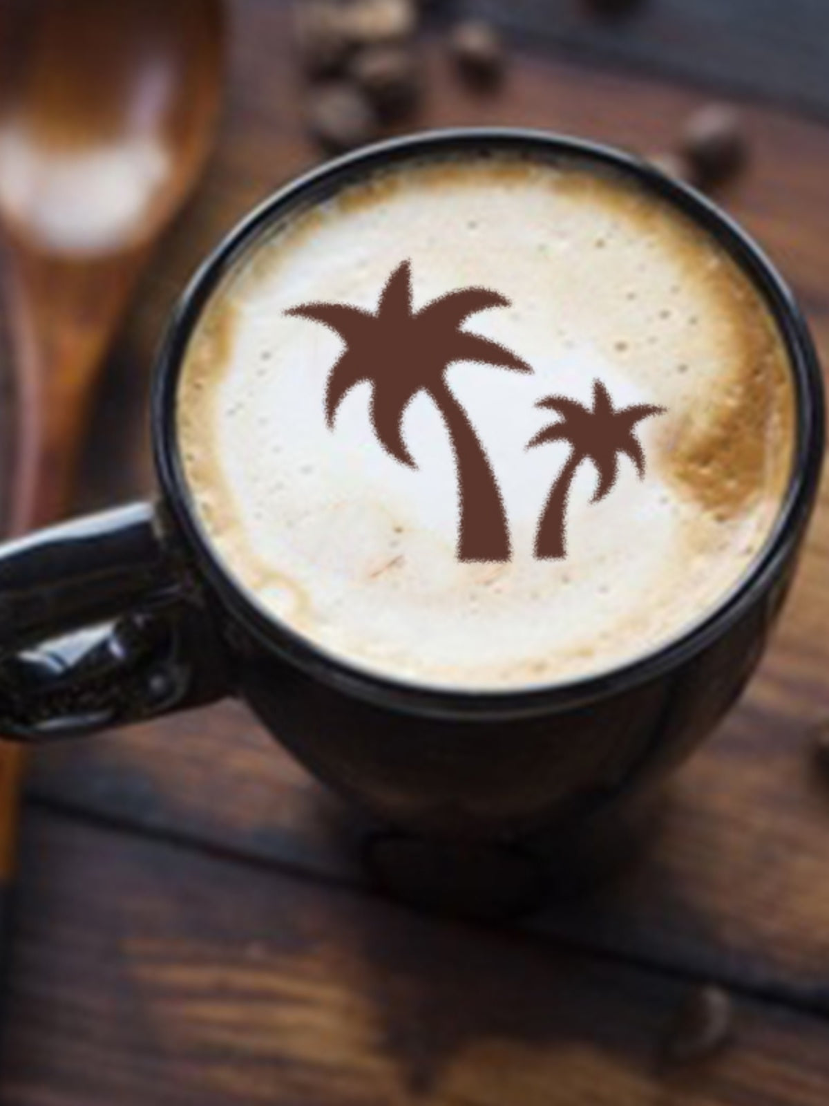 Yeni yaradıcı naxışlı qəhvə latte sənət qəlibi südlü çay çapı tozlu matcha şəkər tozu modelləşdirmə artefakt 3 ədəd pulsuz çatdırılma