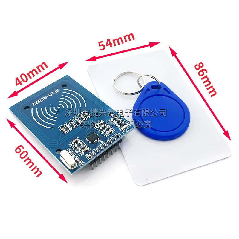 MFRC-522 RC522 RFID radio tezliyi IC kartı induksiya modulu S50 Fudan kart açarlığını göndərmək üçün kart oxuyucusunu sürüşdürür