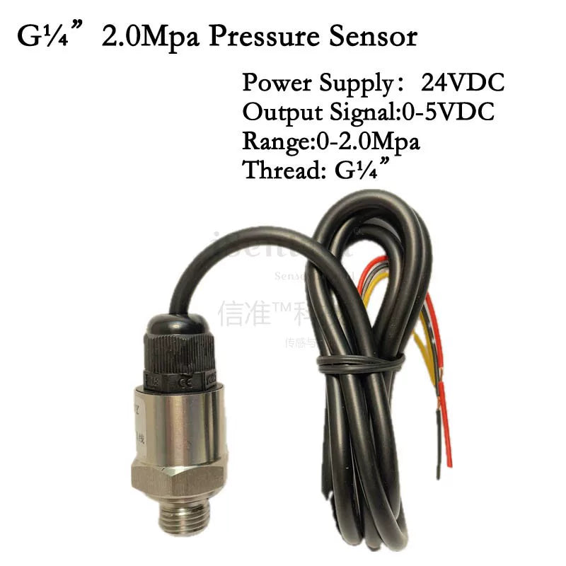 Paslanmayan Polad SUS304 Təzyiq Sensoru G1/4"