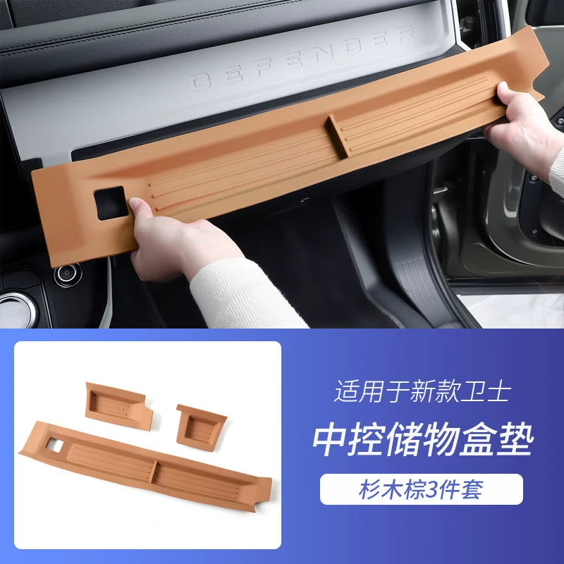 2020-2025-ci illər üçün nəzərdə tutulmuş Land Rover Defender mərkəz konsolu üçün sərnişin tərəfindəki saxlama qutusunun döşəməsi/sürüşmədən qorunma döşəməsi modifikasiyası üçün uyğundur