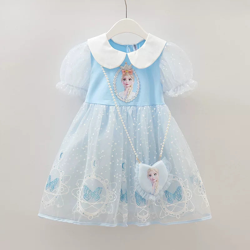 Yay Uşaq Don Geyimləri Qız Körpələri Donuz Elsa Ann