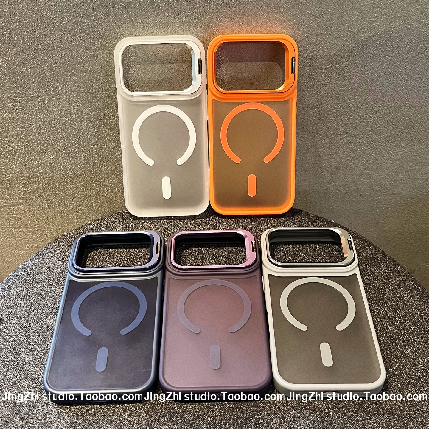 Apple 17 mobil telefon qutusu, yeni şəffaf iphone17promax metal braket çərçivəsi 16promax maqnit 12 buzlu 15pro yüksək səviyyəli 14 cüt 13 düşməyə qarşı 17air sərt çanta üçün uyğundur