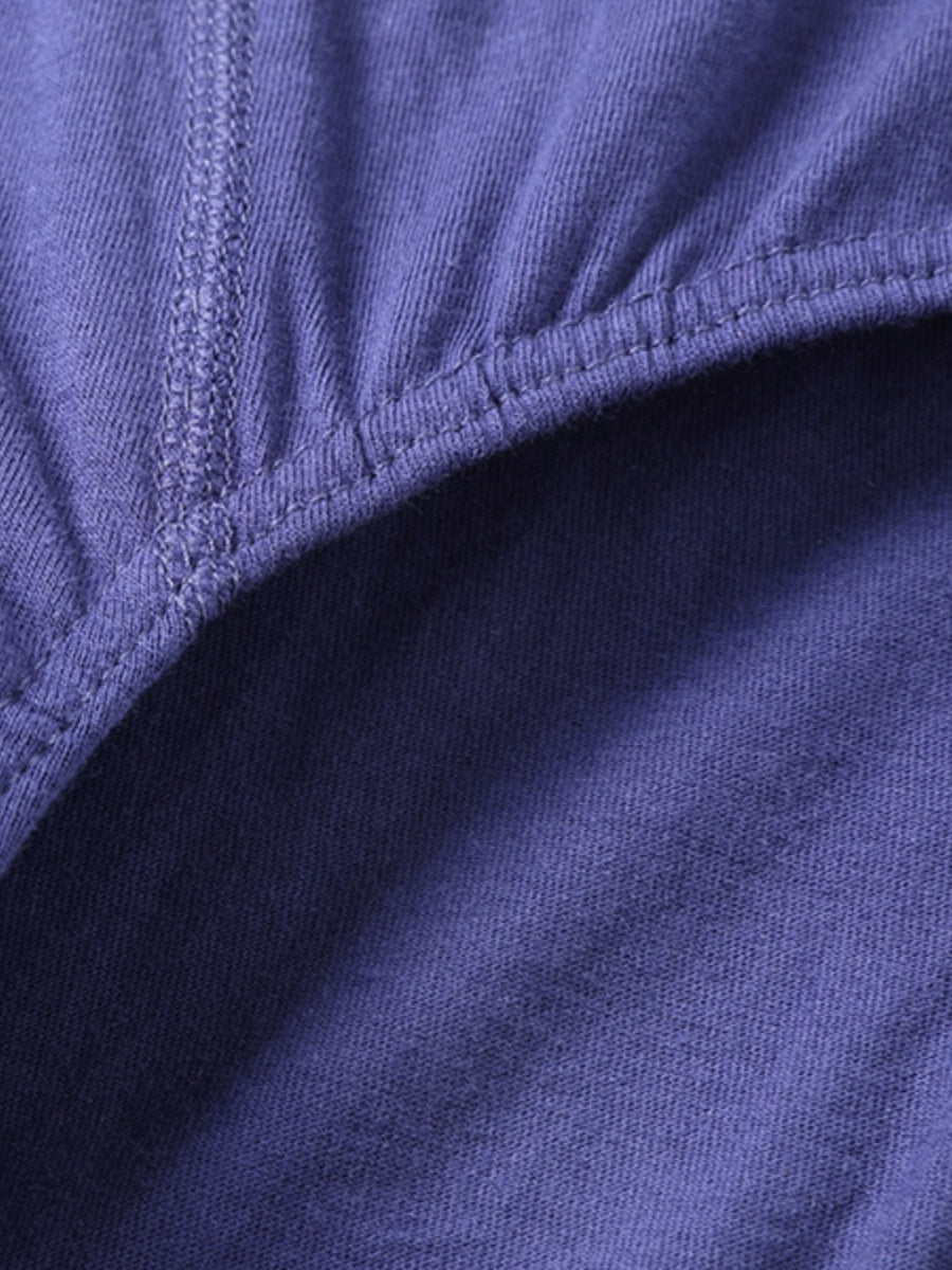 Kişilər üçün pambıq alt paltarları, orta yaşlı və gənc kişilər üçün, boş formada, nəfəs alan pambıq alt paltarı.