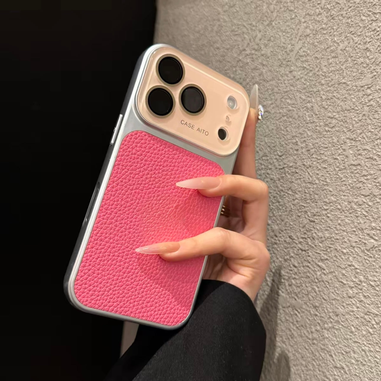 Qızlı çəhrayı lychee naxışı saniyələr ərzində 17-yə çevrilir, iPhone 17 promax cib telefonu üçün uyğundur, Apple 16pro yüksək səviyyəli yeni stil 13 hər şey daxil, düşməyə qarşı linza filmi 15 İnternet məşhurunun isti modeli 2025 böyük pəncərə 14