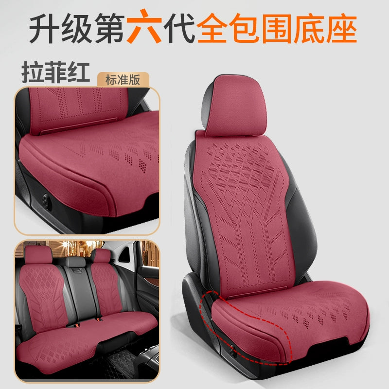 2025 Avtomobil Oturacaq Yastığı Bütün Mövsüm Universal Oturacaq Yastığı Zamşa Qış İstilik Oturacaq örtüyü Kiçik Bel Süet Yarım Ətraflı