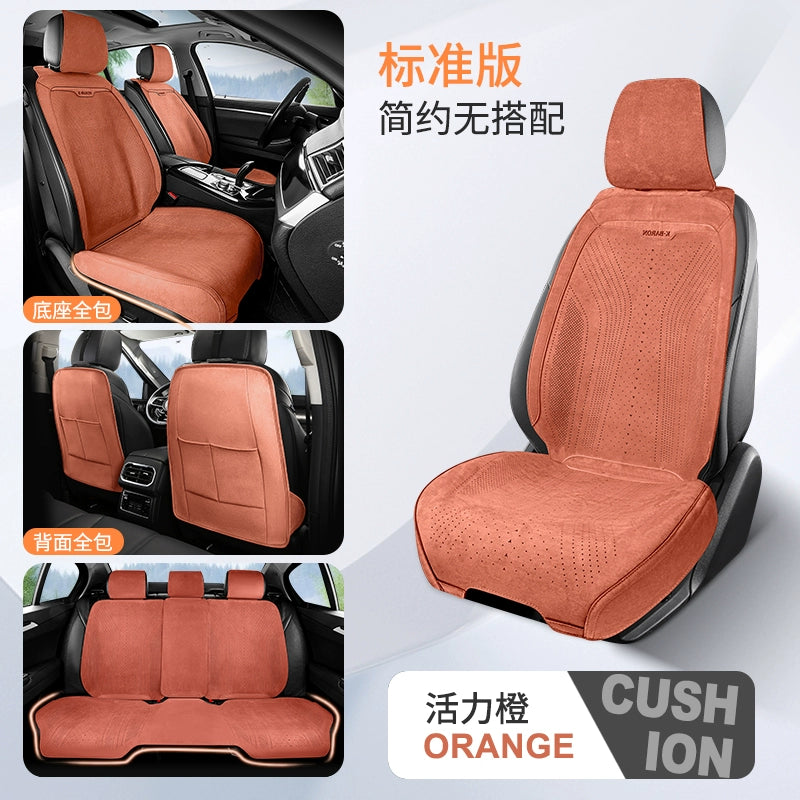 Yeni Gələn Zamşa Avtomobil Oturacaq Yastığı Bütün İl Boyu Neytral Rames Nəfəs ala bilən Nazik Qış Oturacaq Yastığı Yarım Paket Avtomobil Paletləri Oturacaq örtüyü