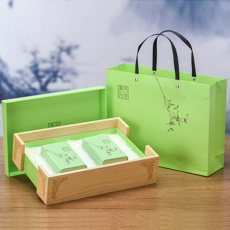 Yüksək səviyyəli çay qablaşdırma boş hədiyyə qutusu yaşıl çay Jinjunmei Biluochun Xinyang Maojian Longjing Anji qalay qutusu Qingfeng