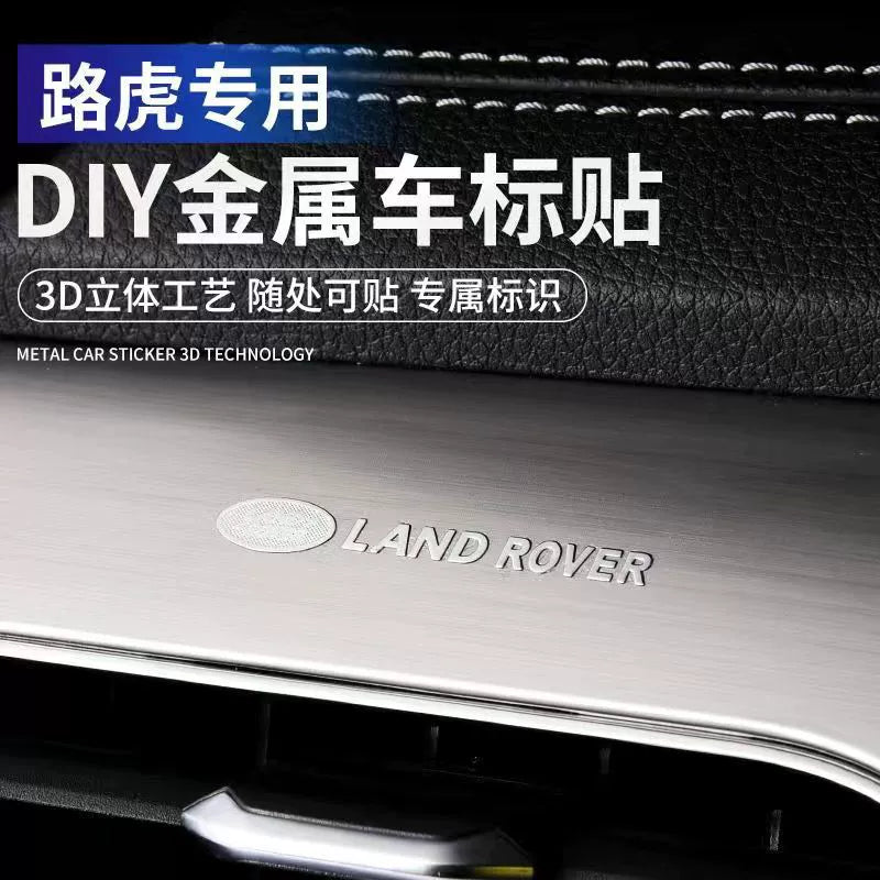 Metal Avtomobil Etiketləri 3D Üçölçülü Etiketlər Avtomobil Loqosu Mərkəzi İdarəetmə Pəncərəsi Avtomobil Daxili Dizayn Modifikasiyası Qəşəng Yaradıcı Dekorativ Etiketlər Neytral