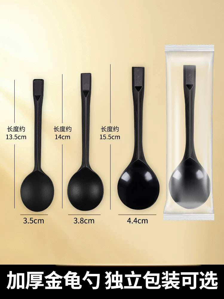 Birdəfəlik qaşıqlar, fərdi qablaşdırılmış desert plastik qaşıqları, buz tozu qaşıqları, taro top meyvə qaşıqları, ticarət böcəyi qaşıqları