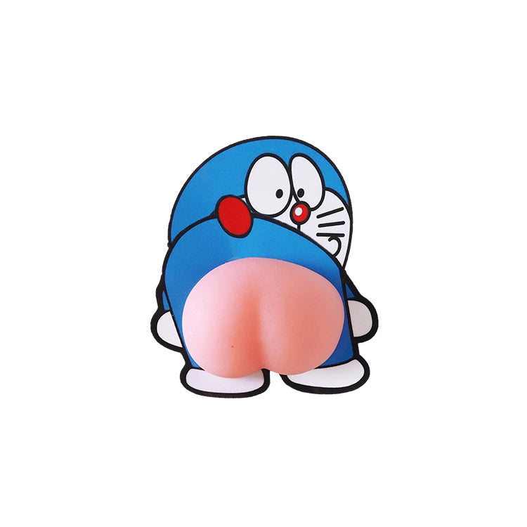 Crayon Xiaoxin avtomobil qapısı toqquşmaya qarşı stikerlər avtomobil sevimli çimdik butt silikon bamper zolağı açıq qapı anti-cızıq silmək dekorativ etiket