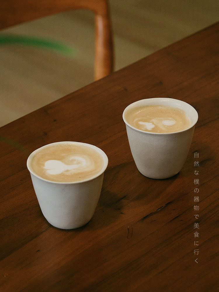 Dekorsuz [Yapışqan düyü çini - donuz ağızlı fincan] 210ML tək latte art latte qəhvə fincanı, açıq, asan təmizlənir