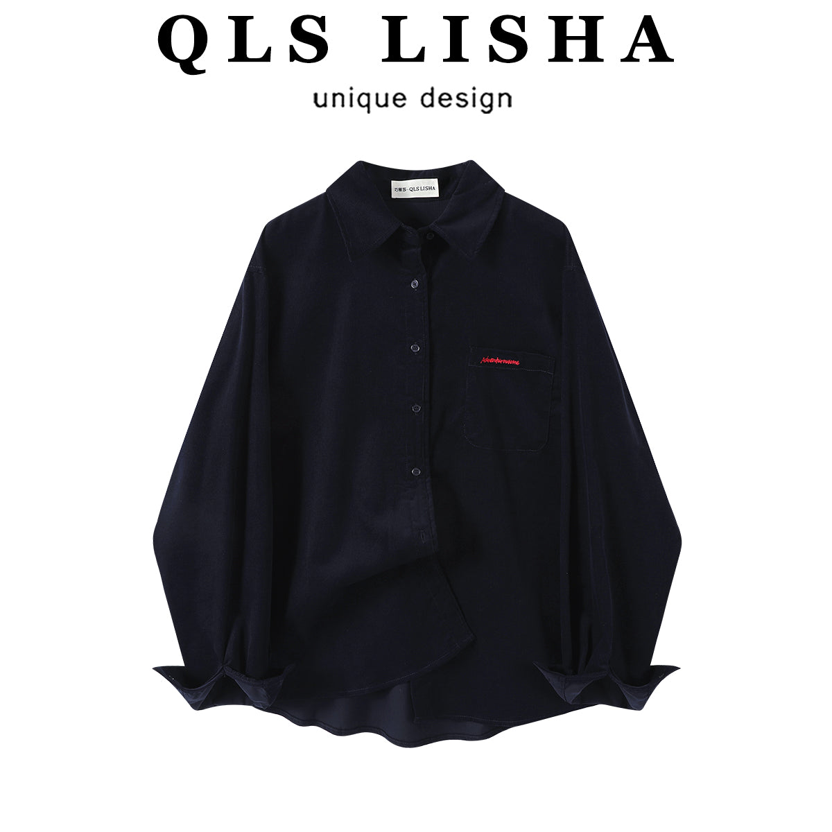 Cholisa-nın özünəməxsus və şık erkən payız geyimi: şık, yüksək səviyyəli və zərif, boş, uzunqol köynək.