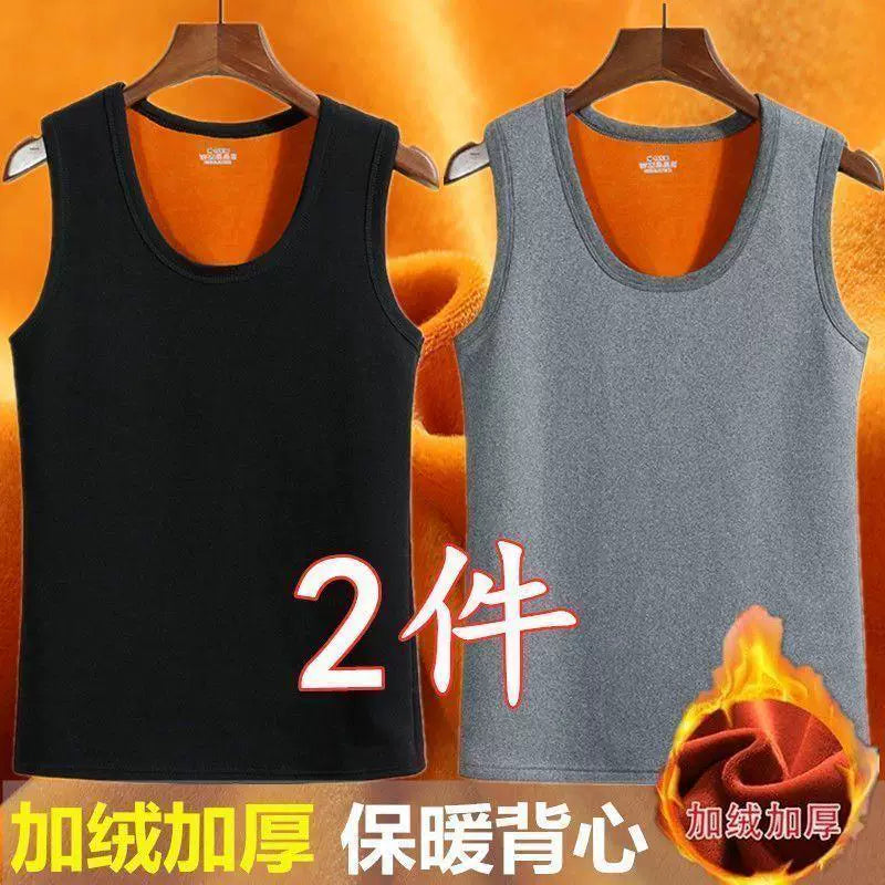 Kişilər üçün qış isti jileti, istilik verən, yun astarlı, qalınlaşdırılmış, kişi iç qatlı jilet, payız və qış üçün kişi jileti