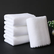 Yüksək keyfiyyətli ağ dəsmal otel otel hamamı hamam üçün isti bulaq saç salonu ayaq masajı birdəfəlik emici hamam dəsmal tüysüz