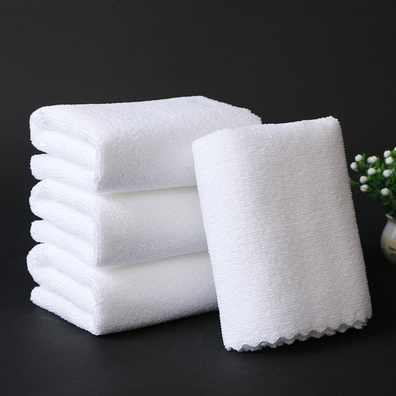 Yüksək keyfiyyətli ağ dəsmal otel otel hamamı hamam üçün isti bulaq saç salonu ayaq masajı birdəfəlik emici hamam dəsmal tüysüz