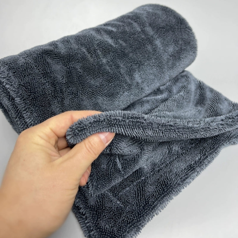 Kiçik Örgülü Su Kolleksiyası Dəsmal Ultra İncə Fiberli Su Kolleksiyası Maşın Yuma Dəsmalı Xüsusi Avtomobil Təmizləmə üçün Super Absorbent Dikişsiz Lintsiz