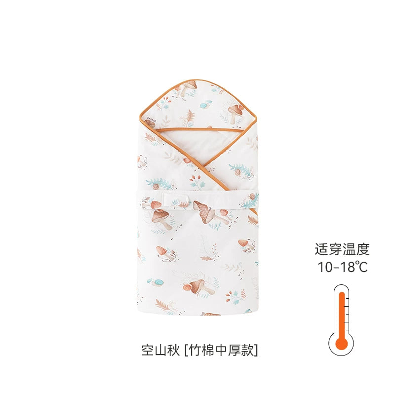 Ying's Körpə Bürünməsi Yorğanı Payız/Qış Üslubunda 5A Antibakterial Yenidoğulmuş Körpə Qış Bürünməsi Yorğanı Qalınlaşdırılmış Temperatur Sabiti Qorxuya Qarşı Bürünmə