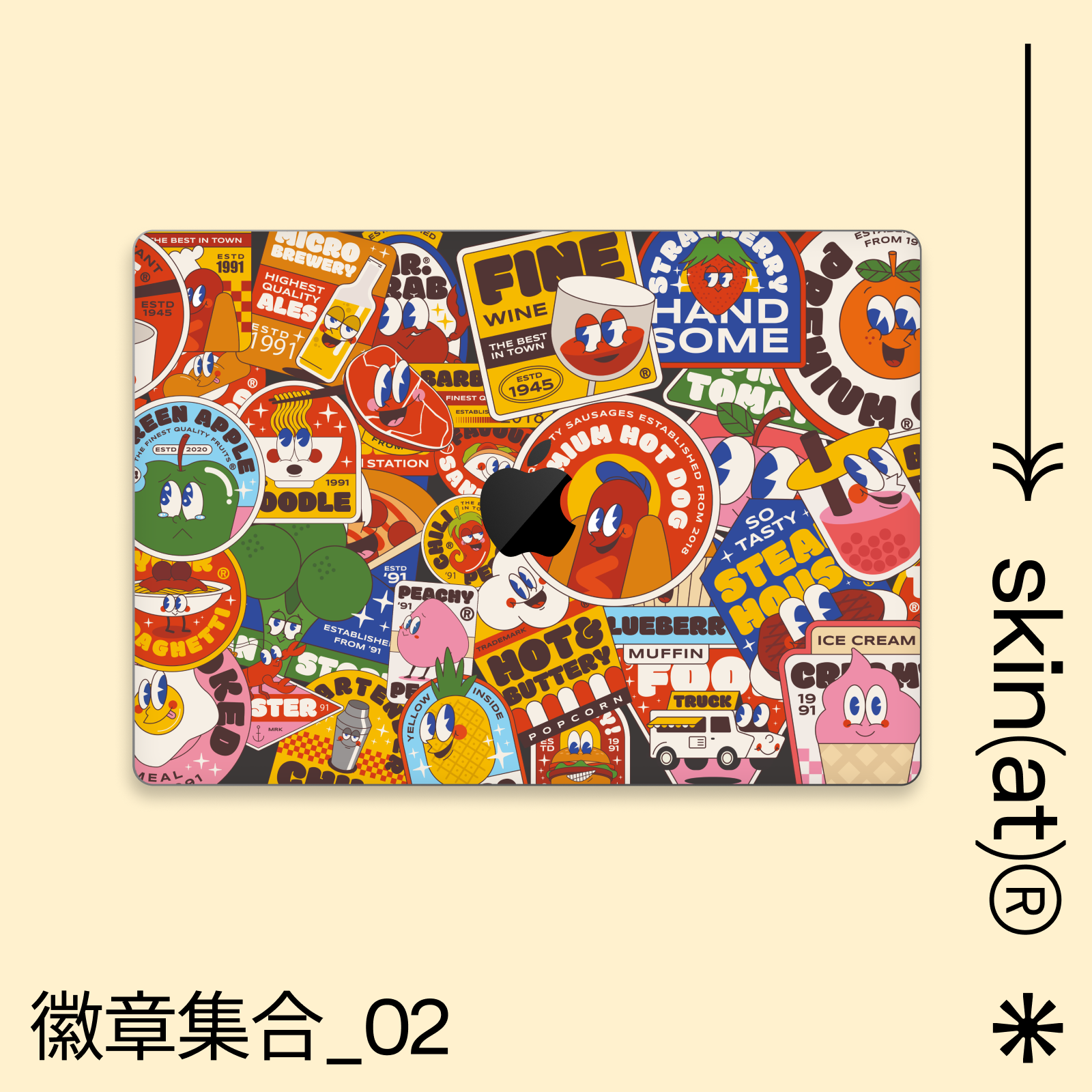 SkinAT Apple Notebook Qoruyucu Film MacBook Pro16/14 M5 Film Mac Air 13 M4 Stiker Kompüter Qoruyucu Film Apple Shell Rəngli Film Aksesuarları Kalenderləmə dərəcəsi