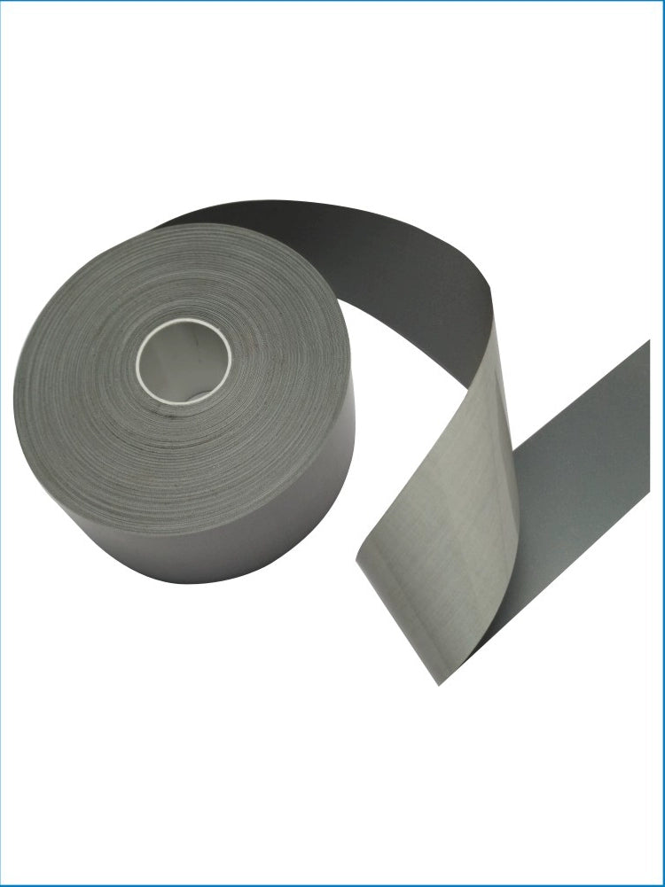 Parlaq TC Yansıtıcı parça etiketi Geyim tikişi üçün boz təhlükəsizlik xəbərdarlığı lenti Məktəb çantası öz-yapışan 5 sm əks etdirən stiker