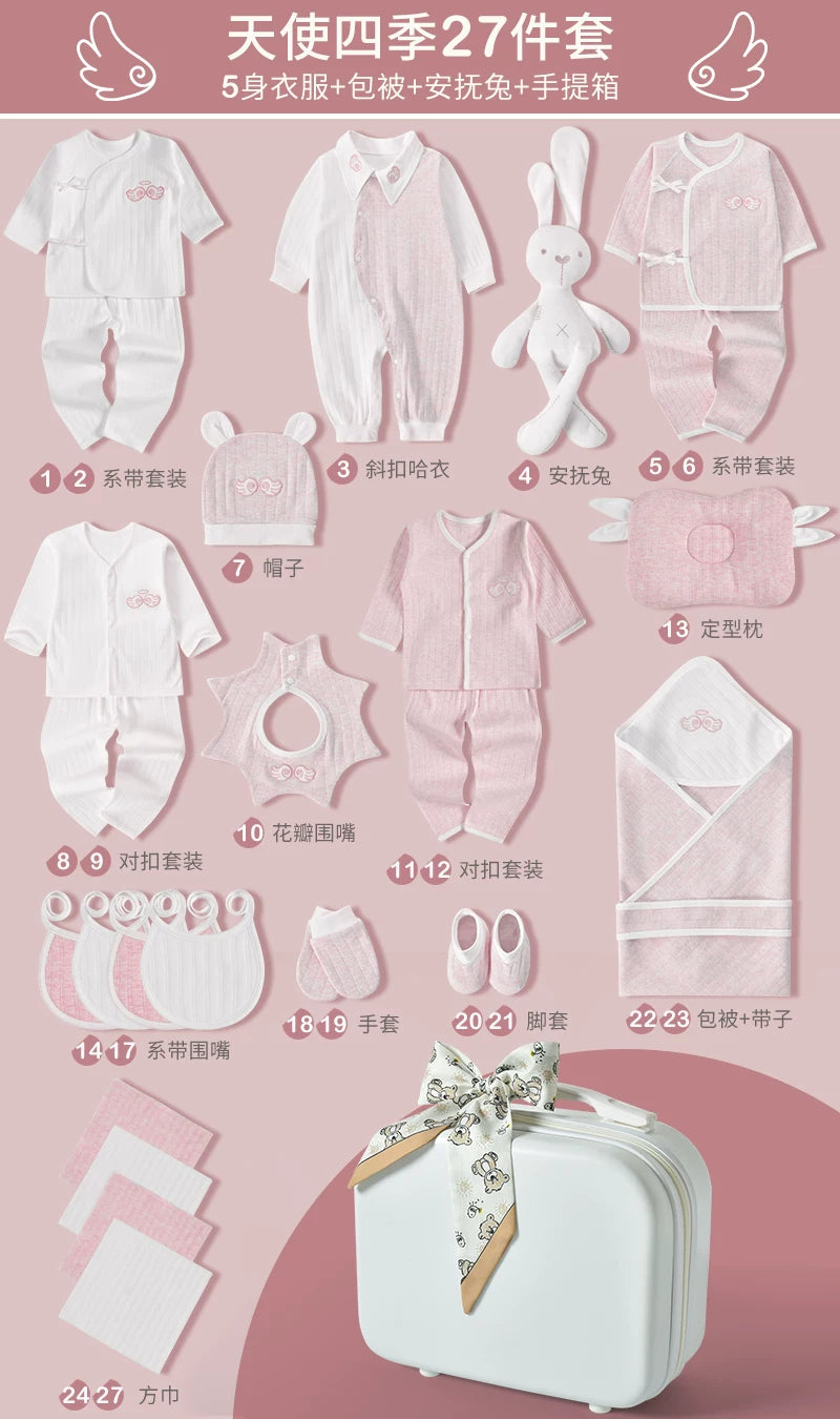 Körpə hədiyyə dəsti, yeni doğulmuş körpə üçün geyim və ləvazimatlar, yeni doğulmuş körpənin dolunay bayramı hədiyyəsi, yeni ana üçün yüksək səviyyəli hədiyyə.