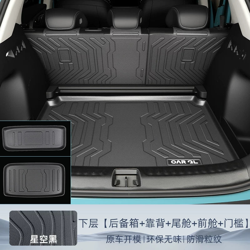 25 BYD Hiace 05EV Xüsusi Baqaj Döşəməsi TPE Quyruq Qutusu Döşəməsi Ön və Arxa Avtomobil Aksesuarları 05