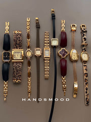 Handsmood Retro Niş Yüksək Səviyyəli Dəbli Çoxfunksiyalı Qadın Kvars Saatı Şəhərdaxili İstifadə Üçün