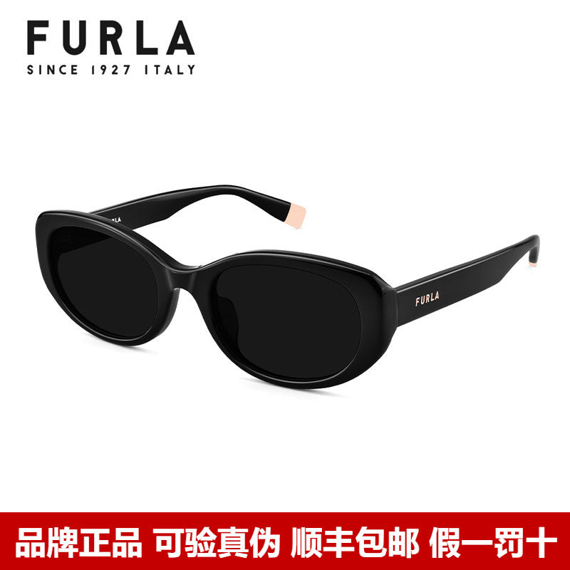 FURLA gün eynəyi qadın modası yüksək səviyyəli pişik gözü günəş eynəyi UV əleyhinə eynək SFUA38K