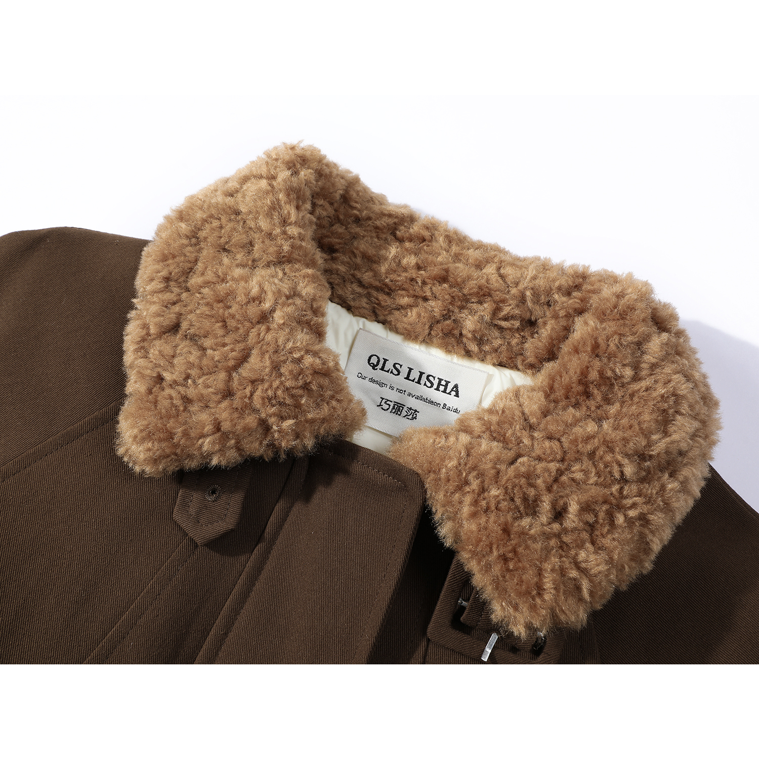 Cholisa Qadın İş Geyimi Parka Aşağı Gödəkçə, Koreya Üslubu, 2025, Super Populyar Ağ Ördək Aşağı Qalınlaşmış Xəz Yaxalıqlı Palto