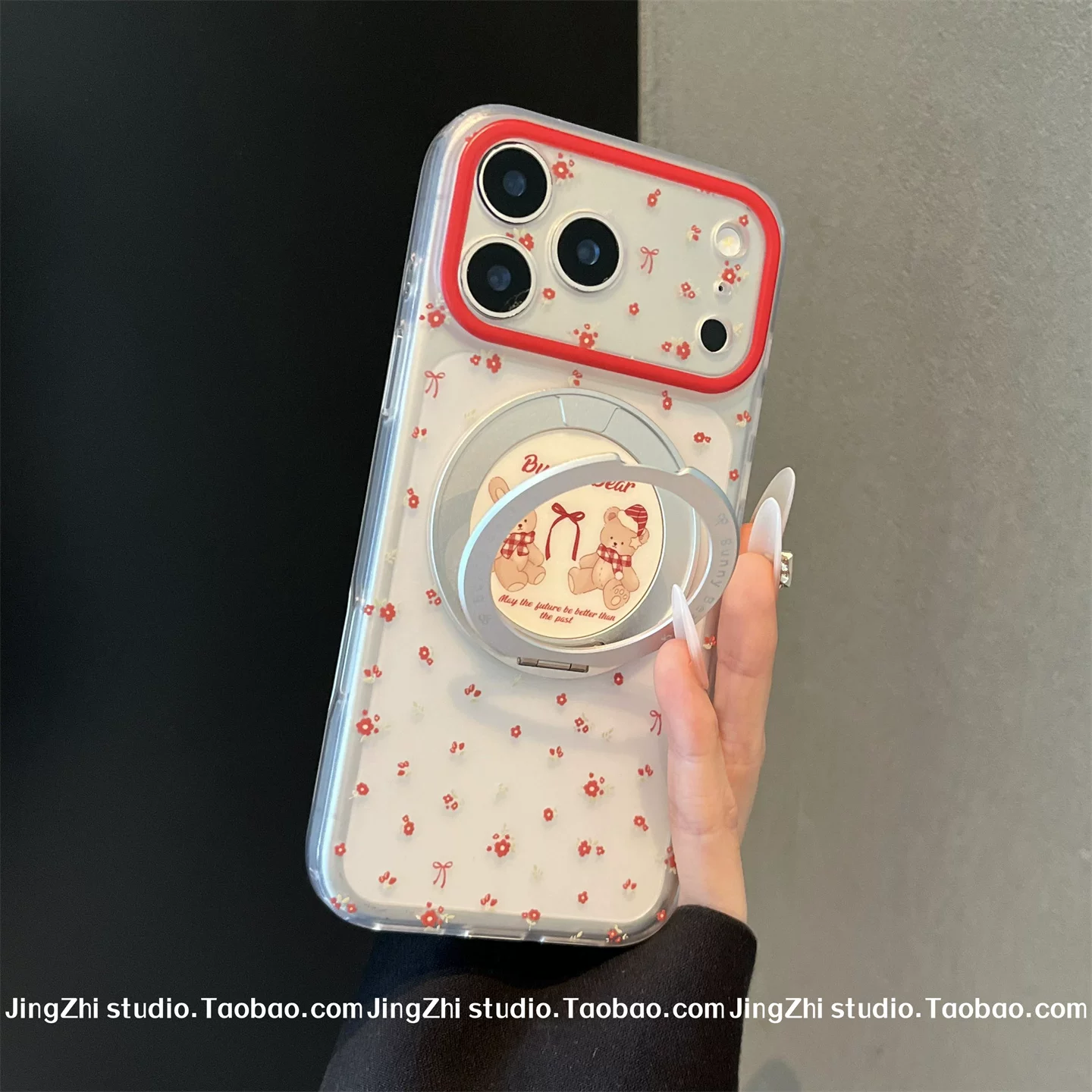 [360 inteqrasiya edilmiş fırlanan maqnit stend] iPhone17promax cib telefonu üçün uyğundur Apple 15/16pro sevimli tam ekran kt pişik 16 şaxtalı tutqun silikon 17 düşməyə qarşı 15pro yeni model