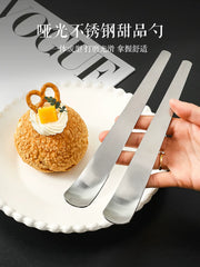 Kawashimaya qatıq qabı spatula paslanmayan poladdan qatıq qaşığı dondurma dondurma qaşığı tort yulaf ezmesi deserti qaşıq