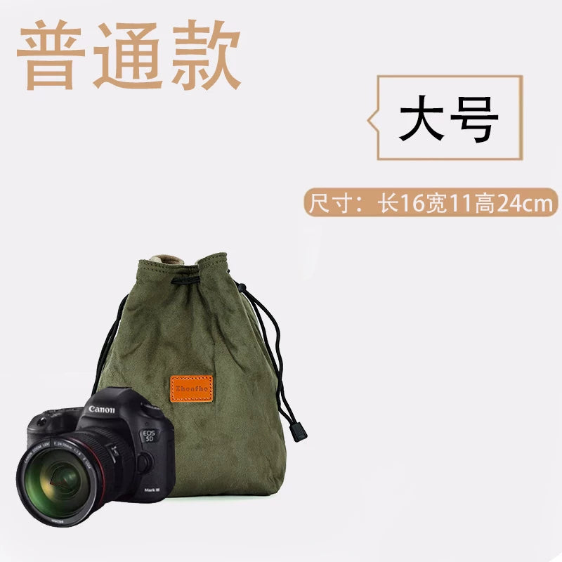 Nikon Canon Sony Fuji üçün uyğun güzgüsüz qoruyucu qapaq SLR daxili çanta portativ lens fotoqrafiya kamerası çantası